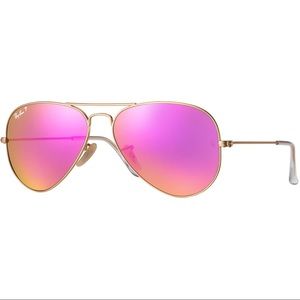 Pink Rayban Flash Lenses POLARIZED