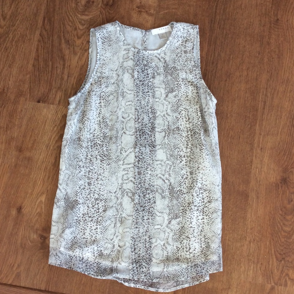 Kenar Snake Print Sleeveless Blouse