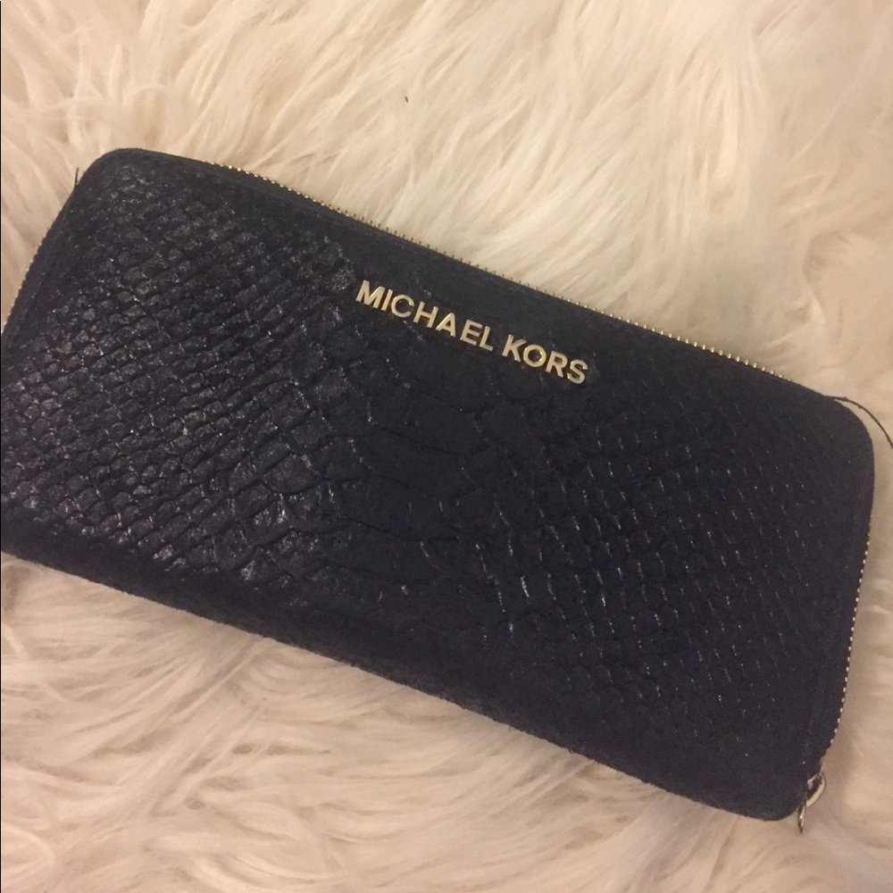 MK Black python wallet