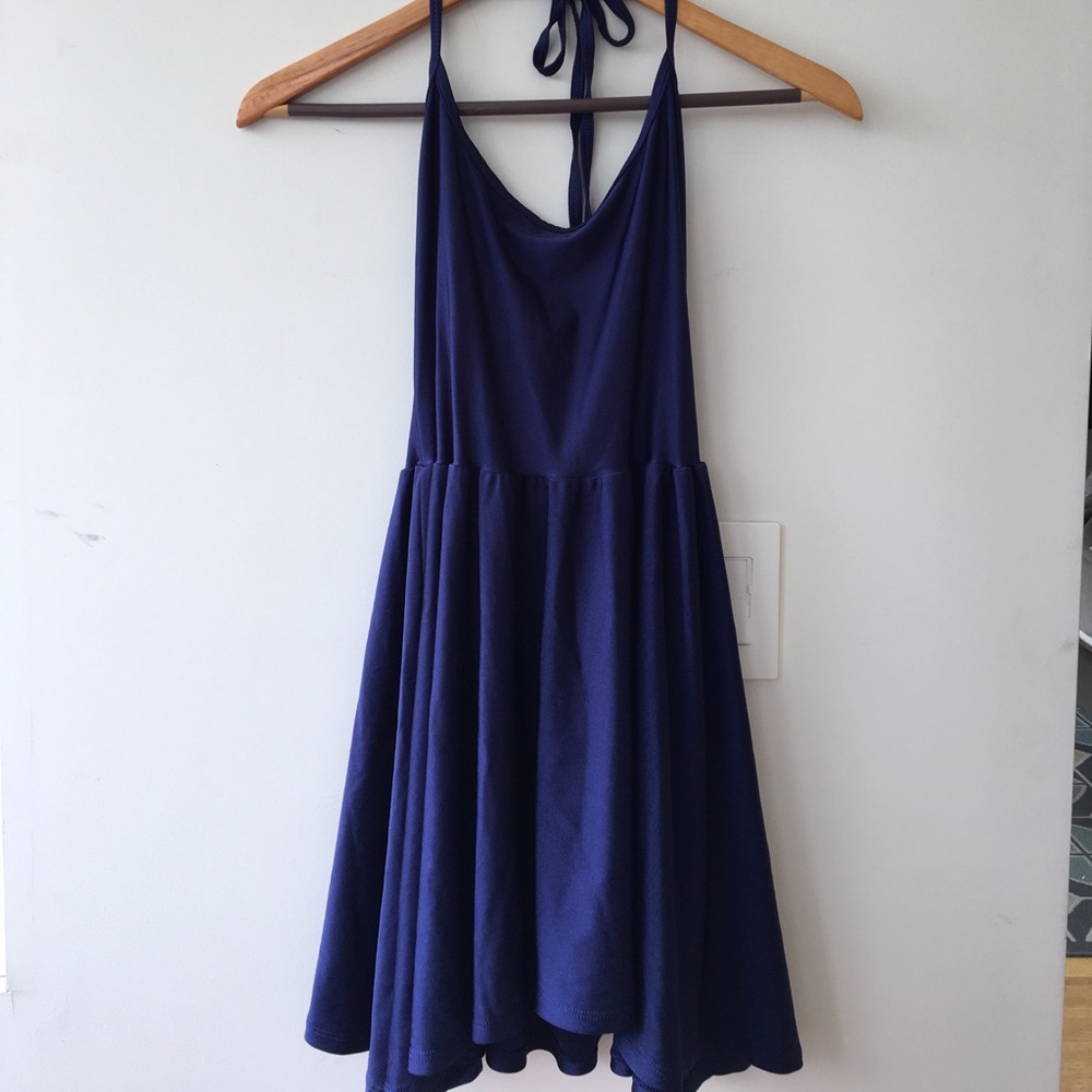 American Apparel Navy Skater Dress