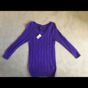 American Eagle Women's Purple Sweater Size Small