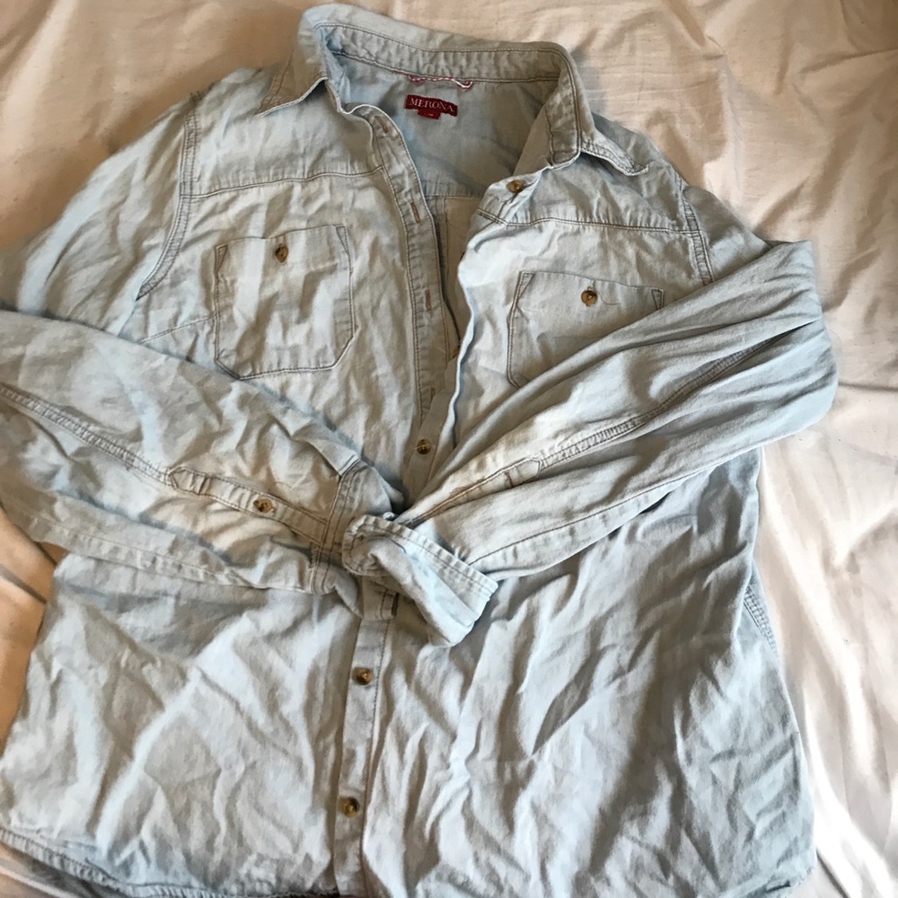 Denim button up