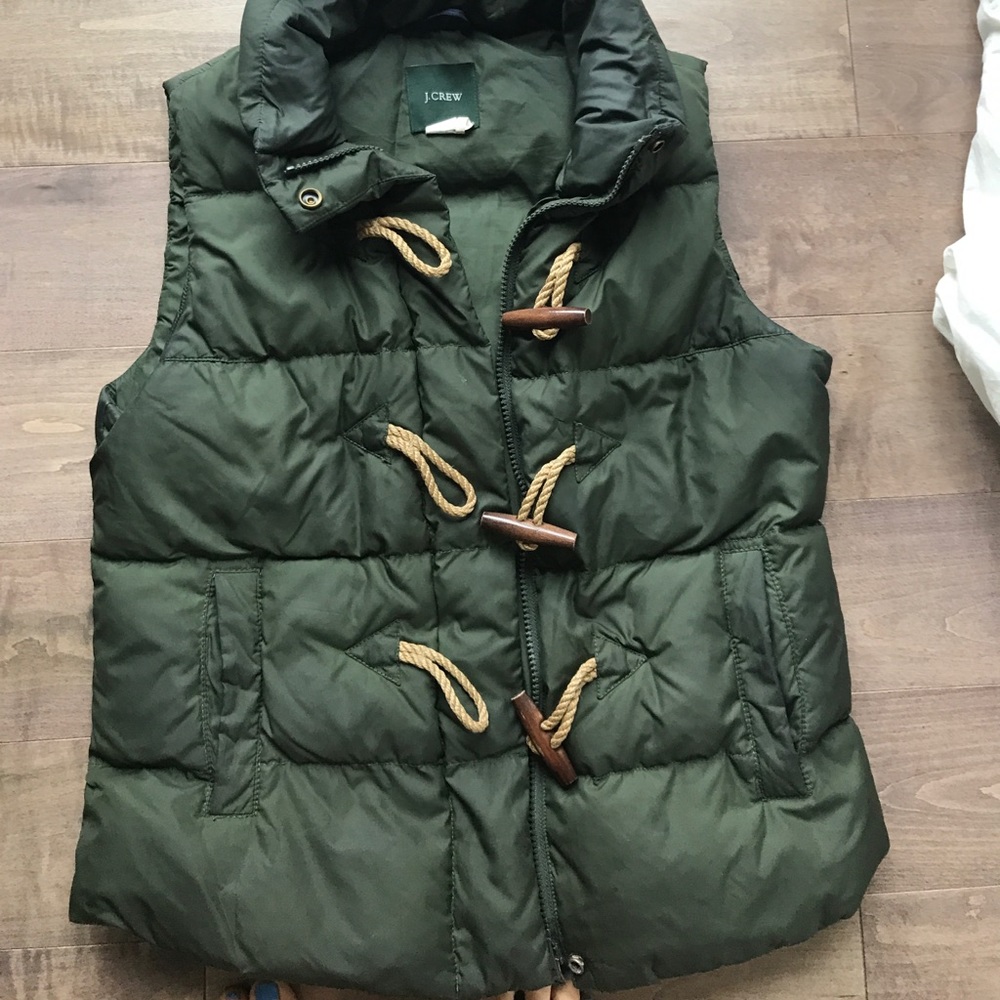 J. Crew 100% down feathers puffer vest