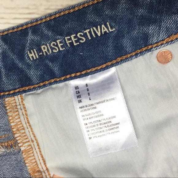 AEO High-Rise Festival Shortie NWOT - Picture 6 of 7