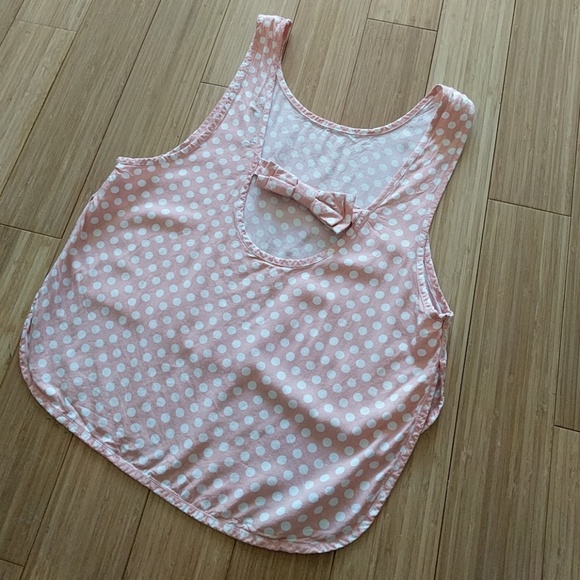 Pink polka dot crop top - Picture 3 of 4