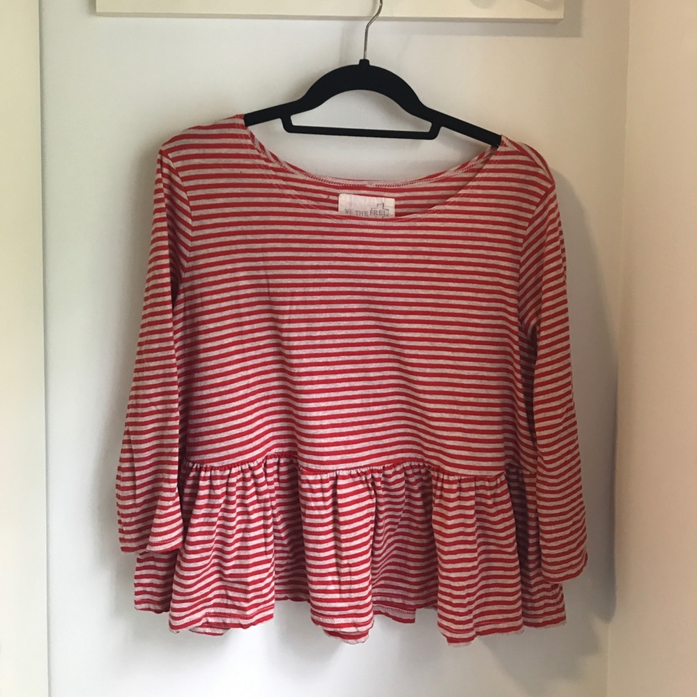 FREE PEOPLE peplum top