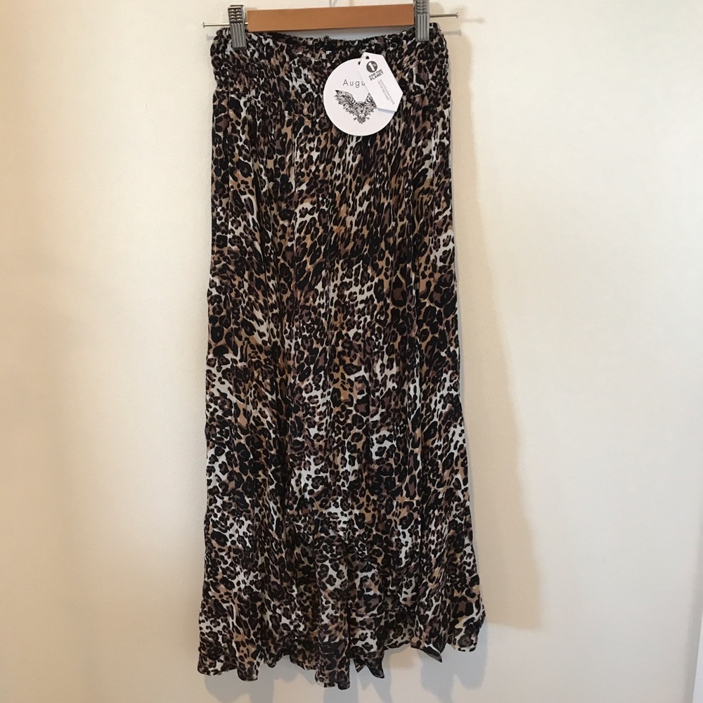 Auguste Little Lady Shirred Waist Skirt Wild Cat - Picture 5 of 8