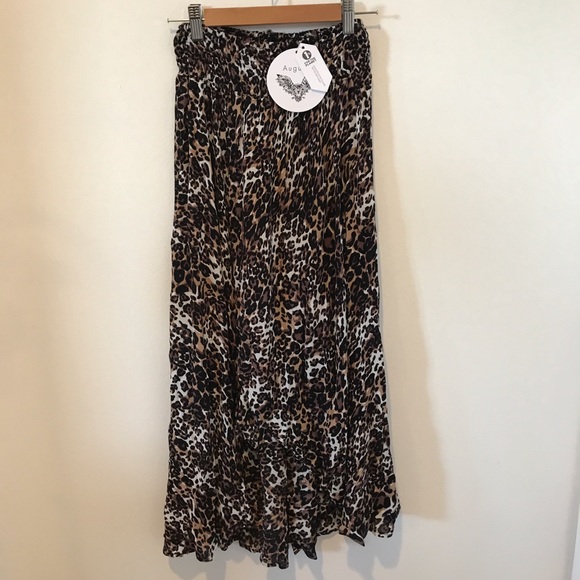 Auguste Little Lady Shirred Waist Skirt Wild Cat - Picture 5 of 8