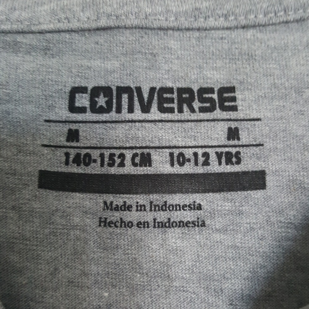🔴 2 for $10   *NWT* CONVERSE Gray Tee Shirt - Picture 4 of 4