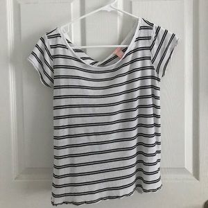 black and white striped shirt