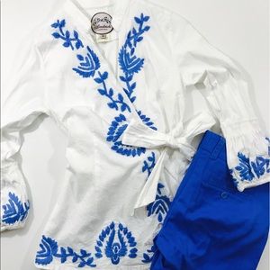 Almatrichi Wrap Blouse