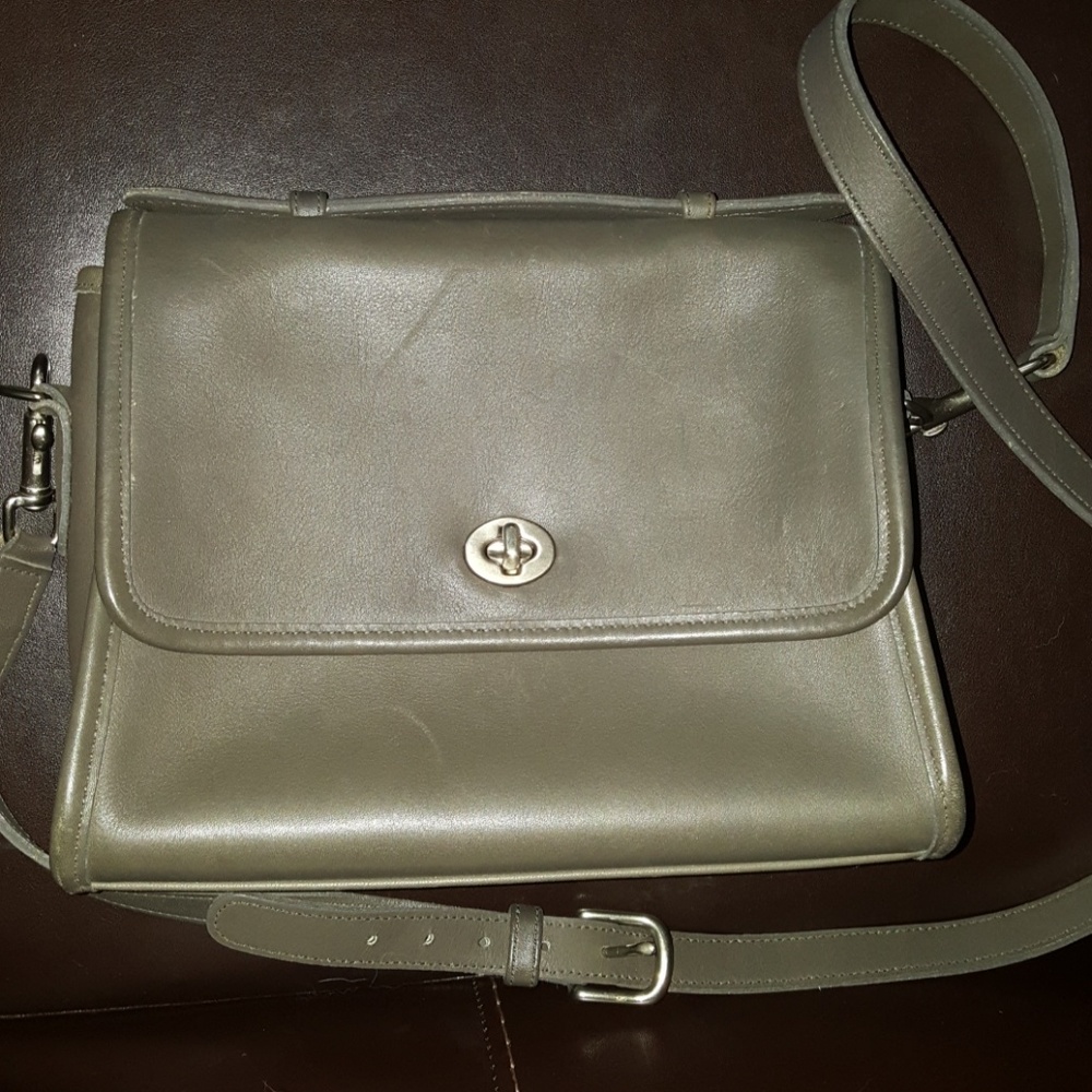 Coach gray crossbody