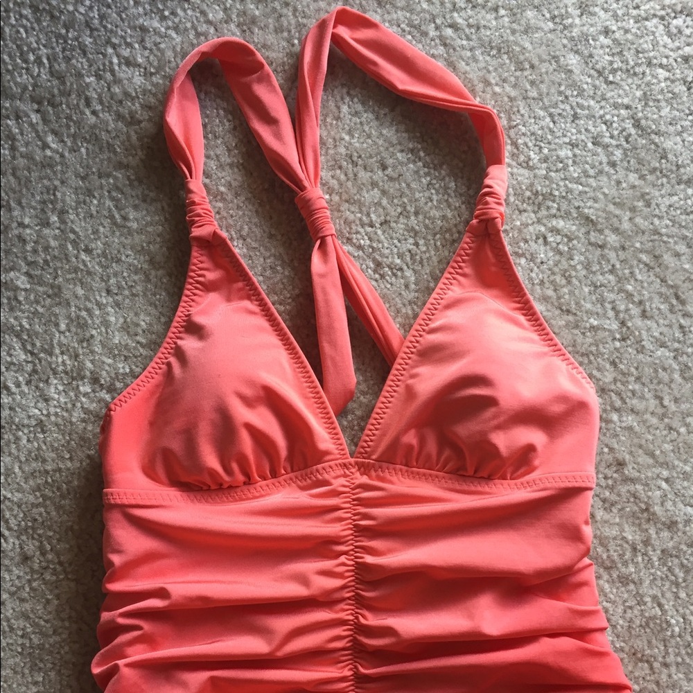 Athleta Orange tankini top