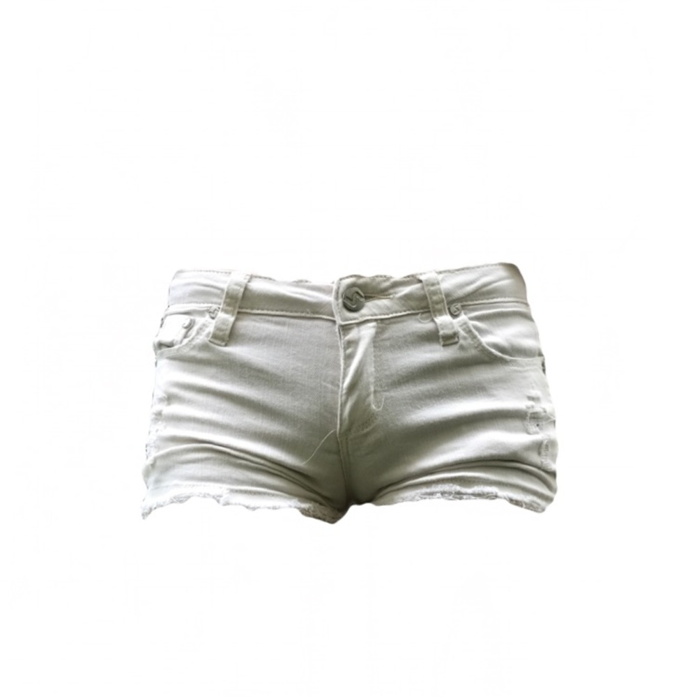 White Ripped Shorts