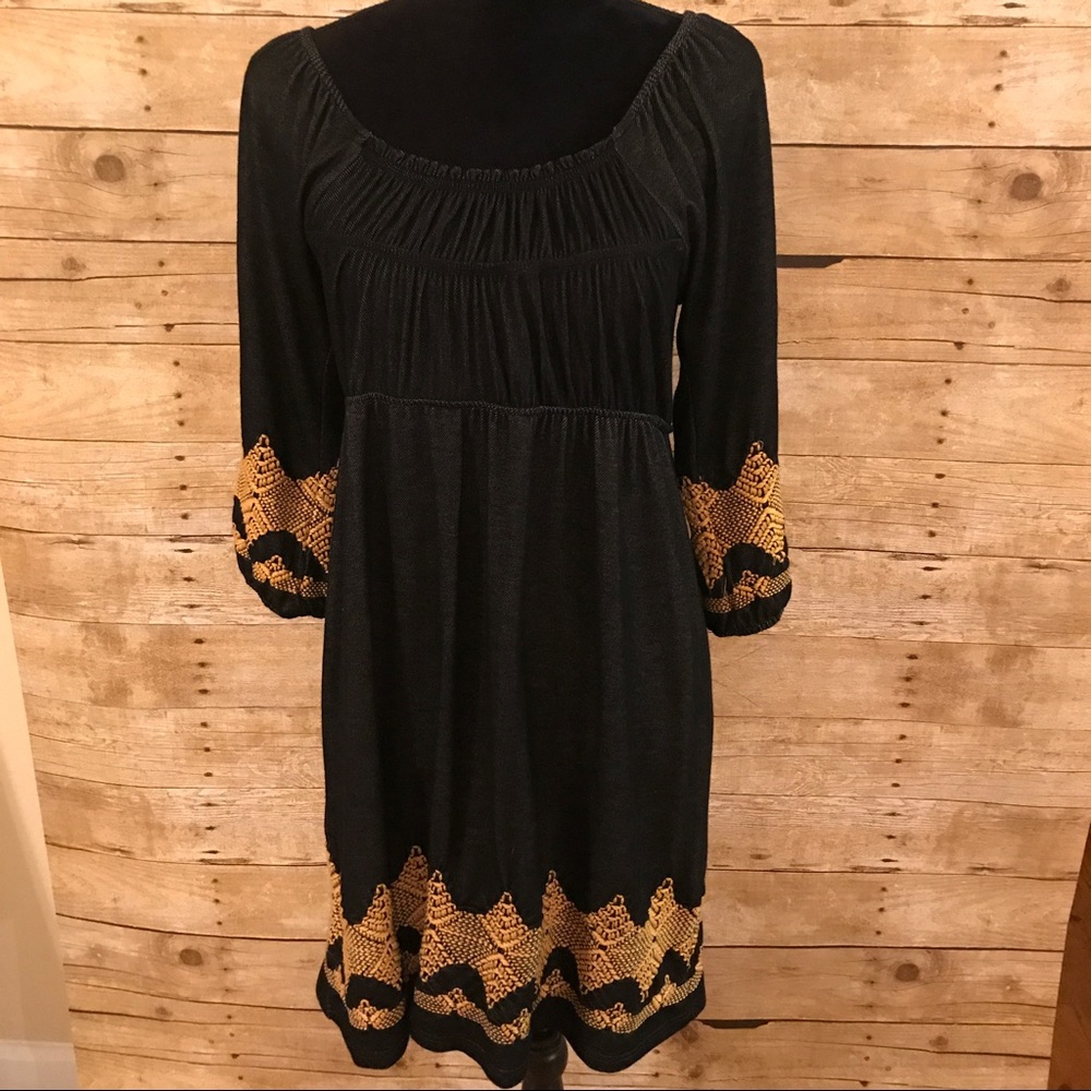 Uncle Frank Dress with Embroidered Detail