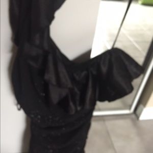 Black one shoulder