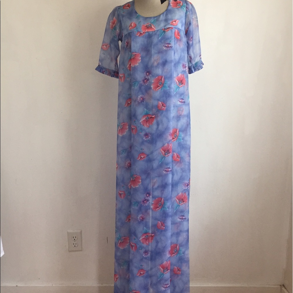 Sartorial sheer maxi dress