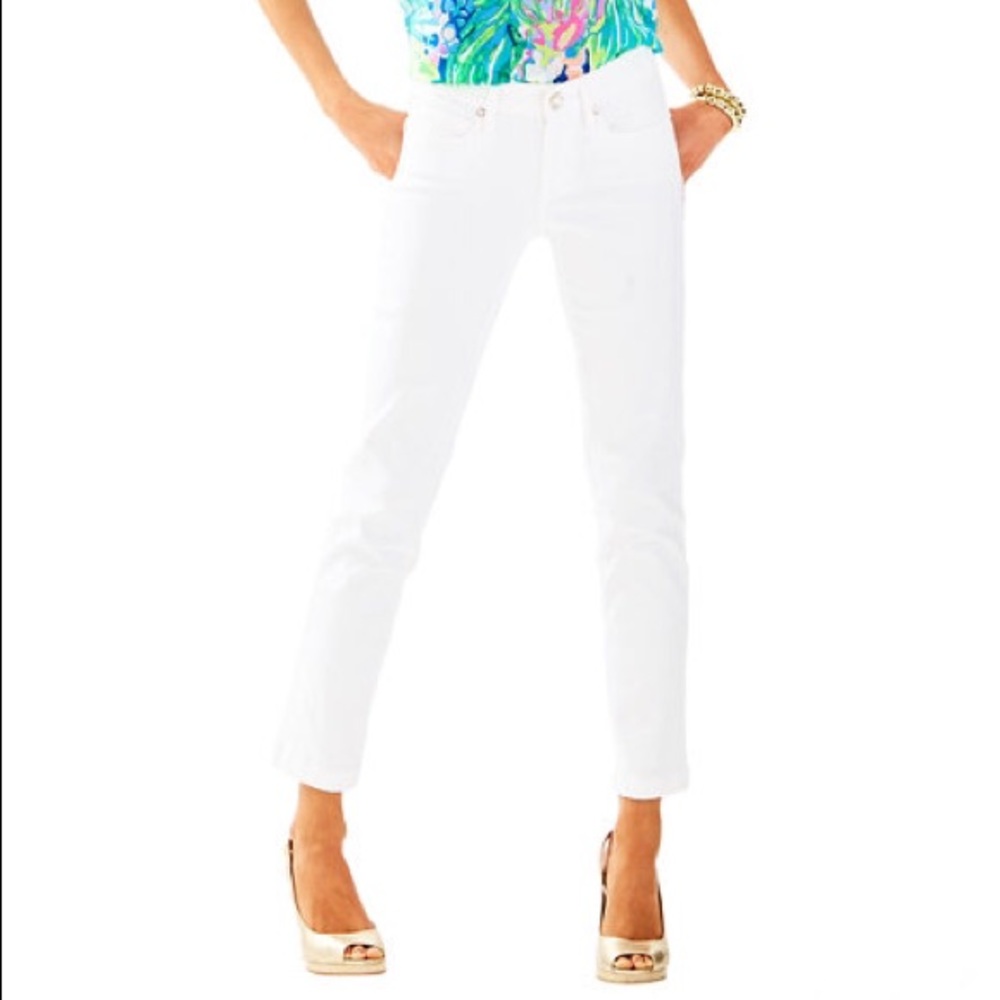 Lily Pulitzer White Crop Pants