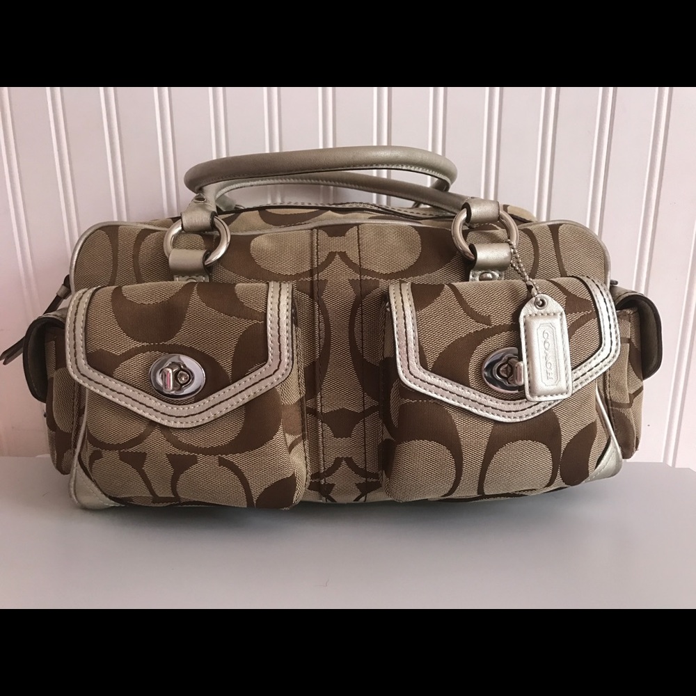 Coach signature gallery pocket SoHo satchel bag