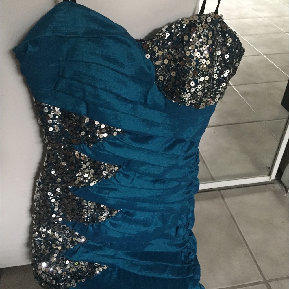 Blue party dress