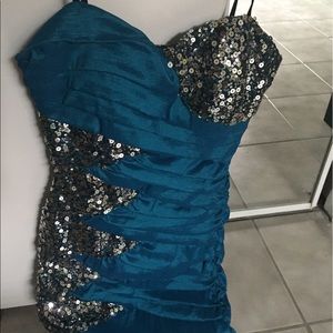 Blue party dress
