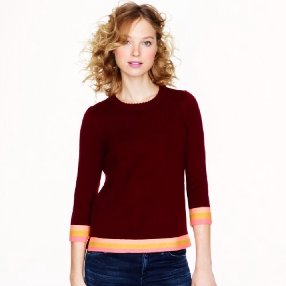 J. Crew Triple-tipped sweater
