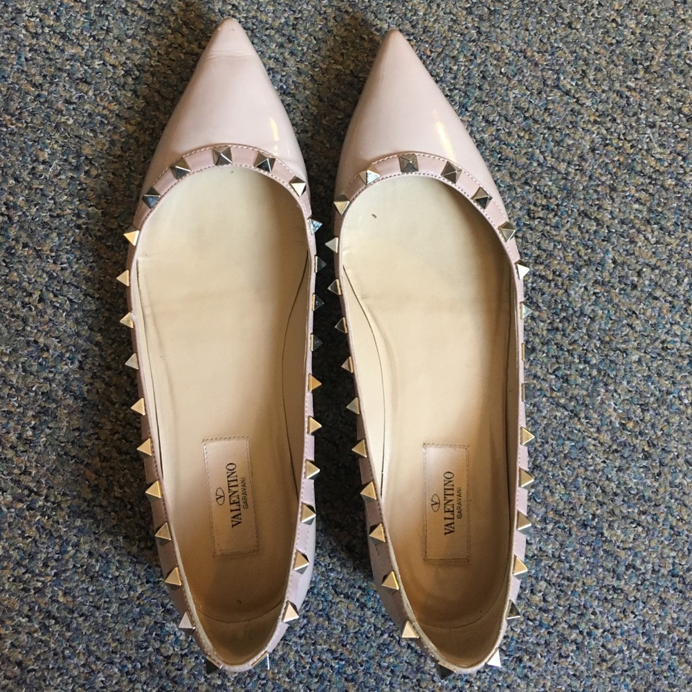 Valentino rockstud flats 39.5