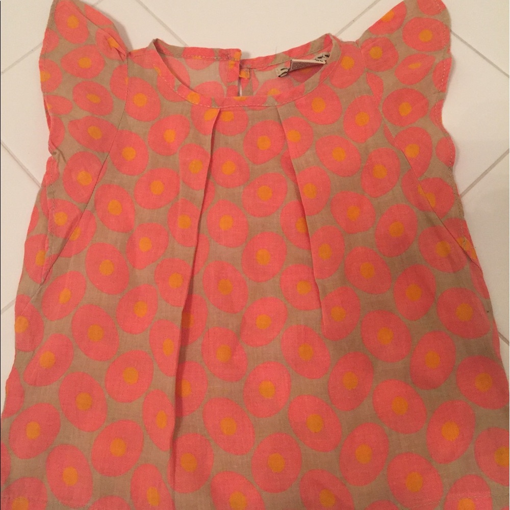 Cotton flutter sleeve top