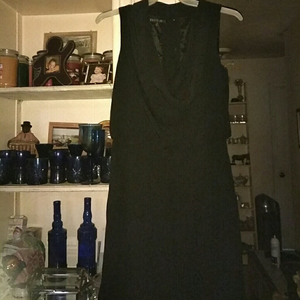 From NeimanBlack Cowl neck midi dress with pockets