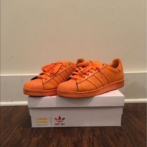 Pharrell Superstar Adicolor adidas: Orange (Men)