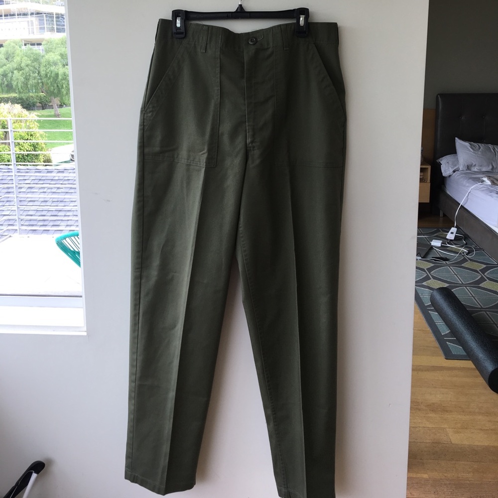 Vintage army fatigue pants 34x31