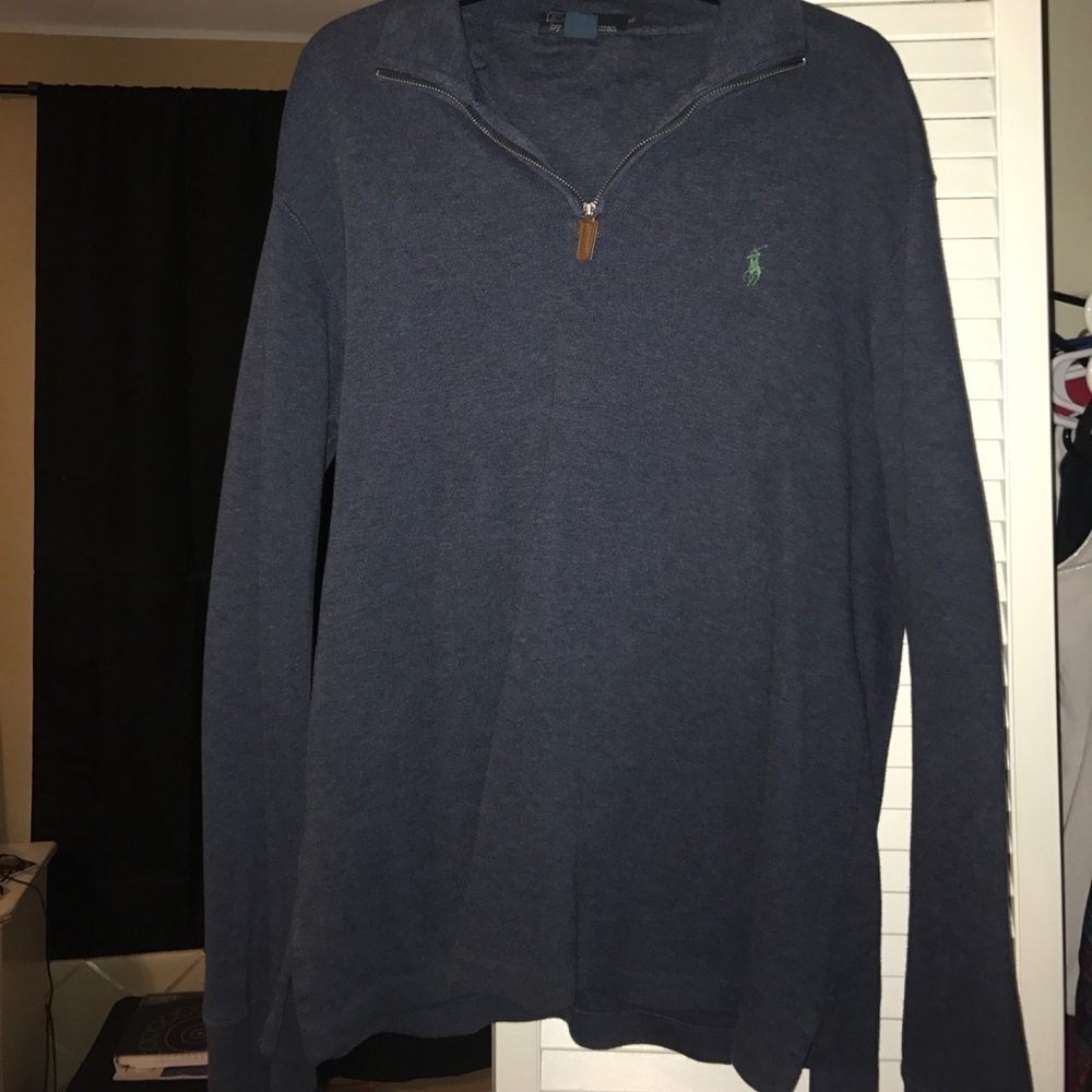 Polo half zipper pullover