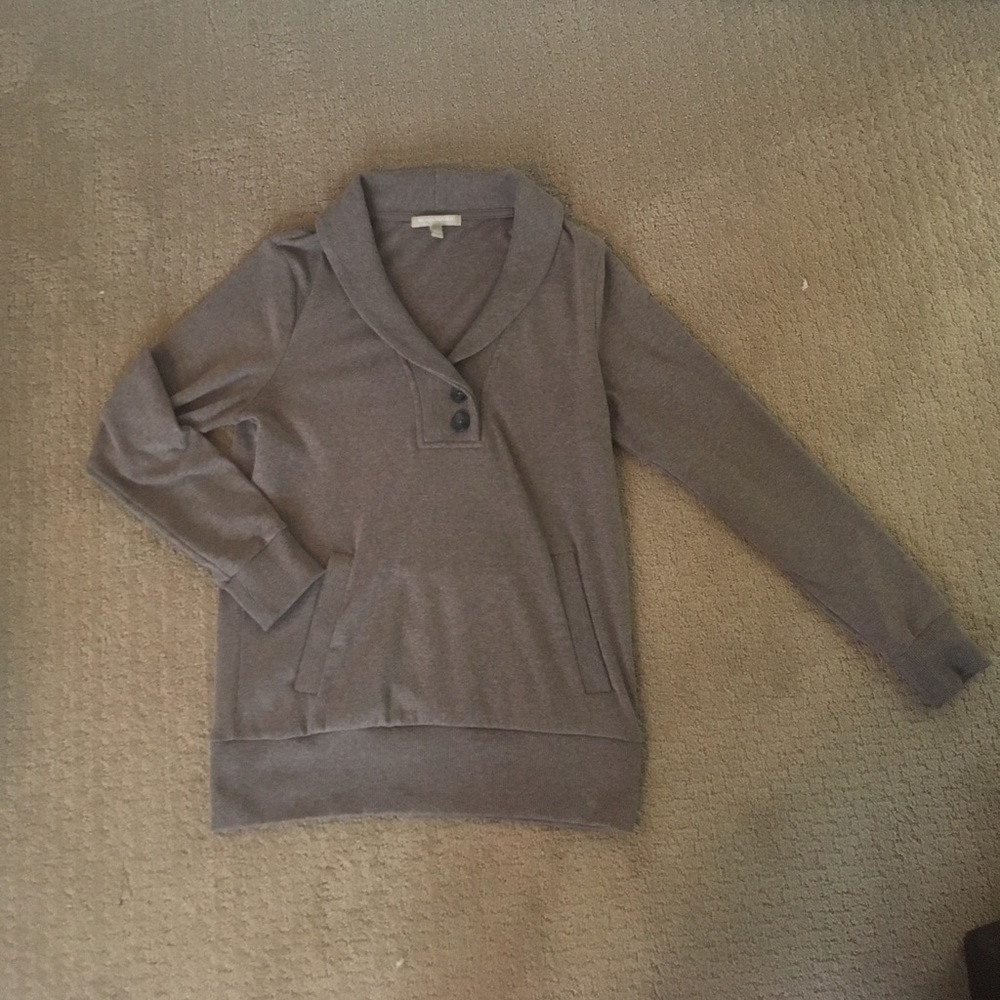 Banana Republic taupe pullover cardigan