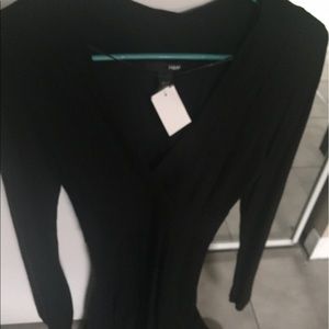 H&m long sleeve black dress