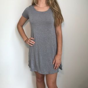 Grey t-shirt dress
