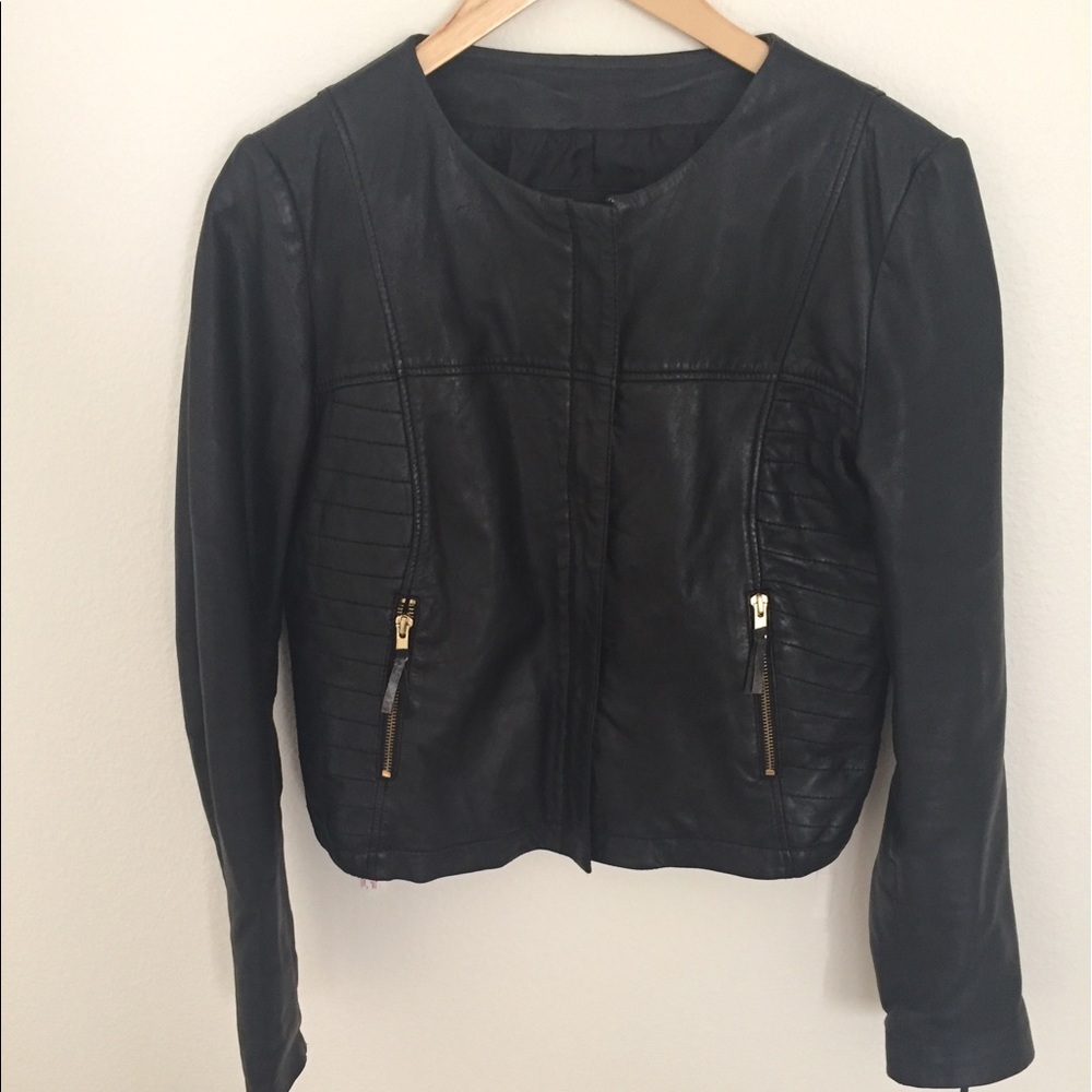 MANGO leather jacket