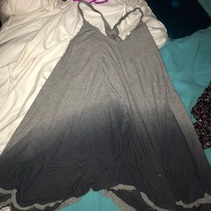 Grey and Purple Ombré Dress