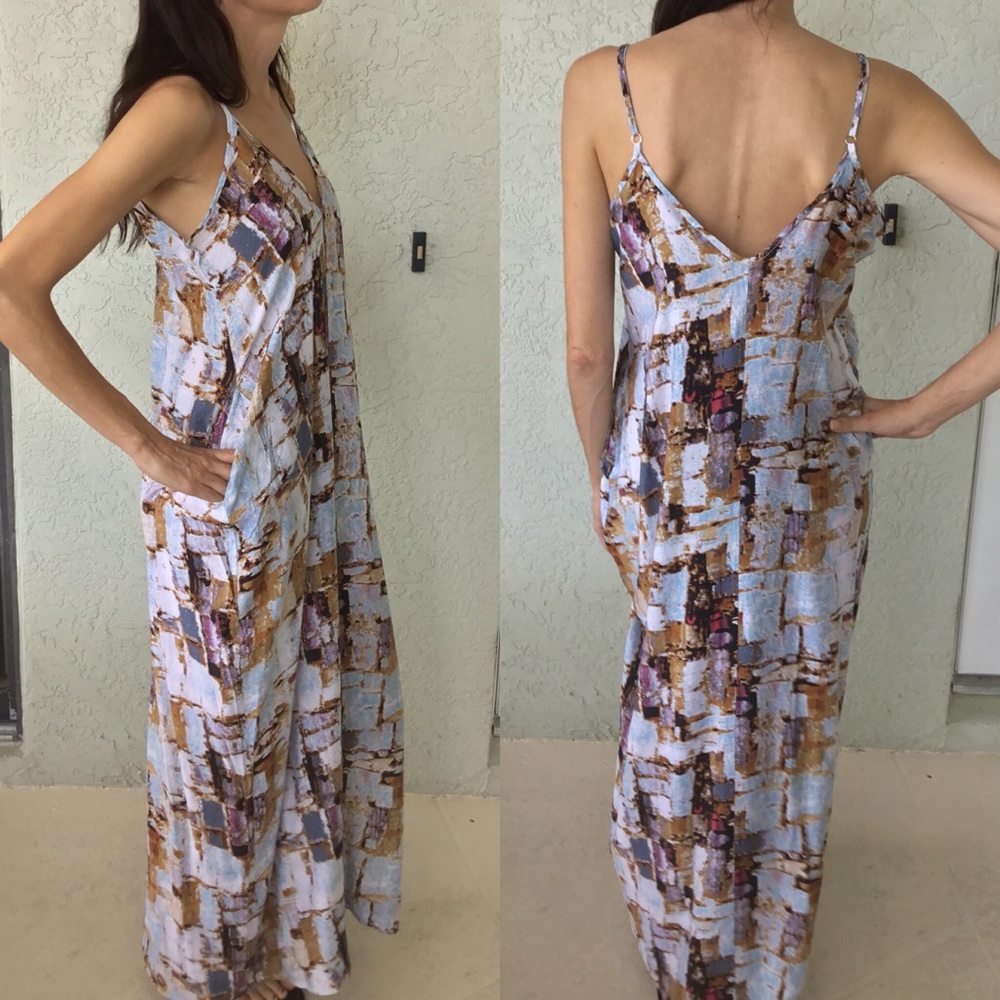 Reordered Block Print Dress S(1) - Picture 2 of 4