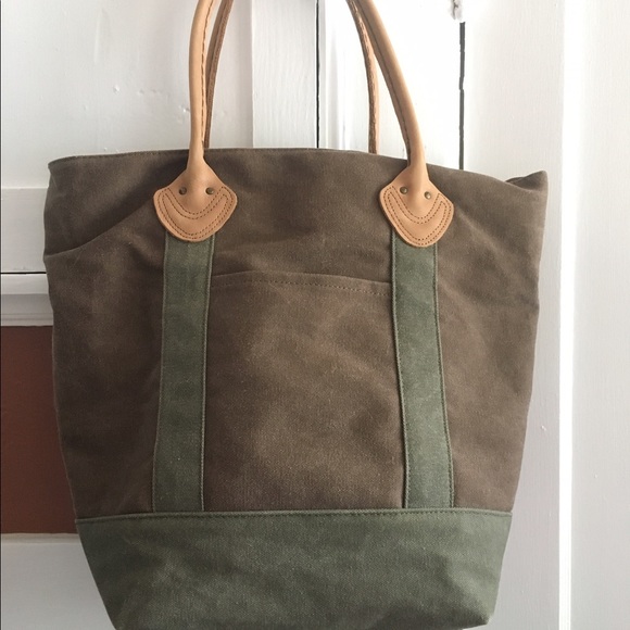 ll bean leather tote vintage