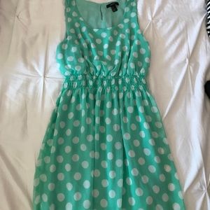 Mint. Polkadot dress
