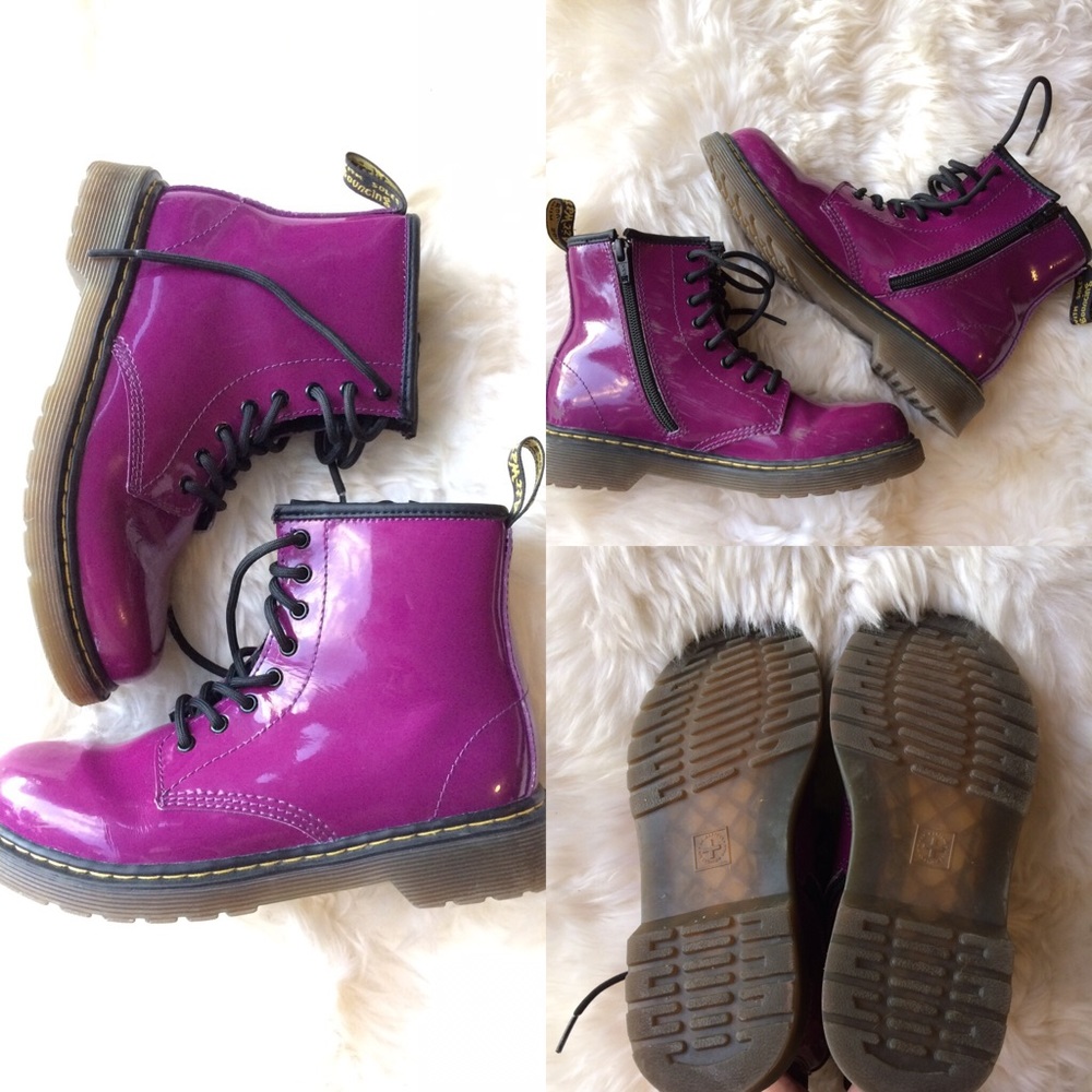 Adorable purple doc marten boots