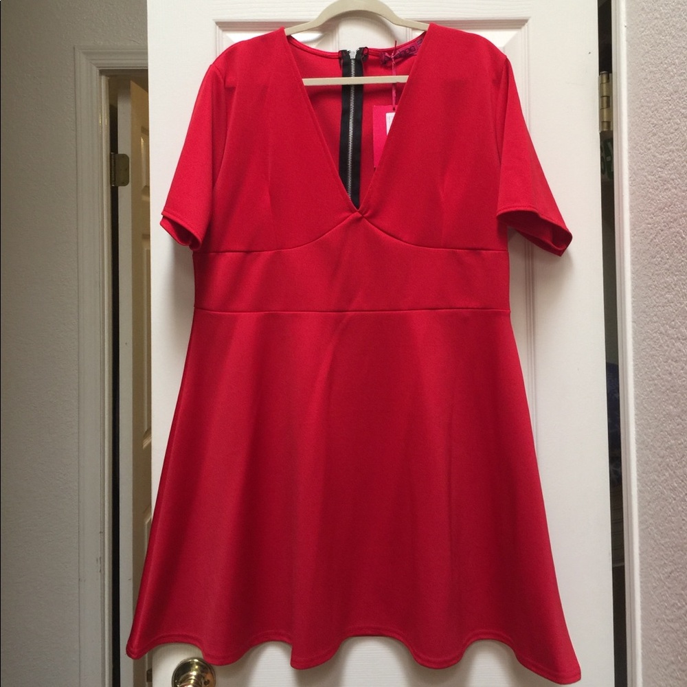 red dress