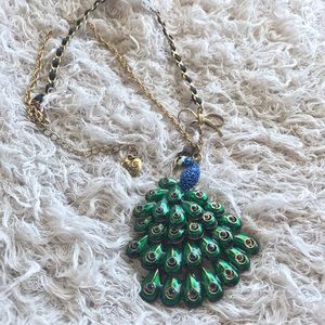 Betsey Johnson peacock necklace