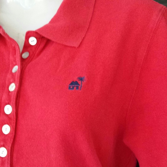 Caribbean Joe Three Quarter Sleeve Polo Shirt - Picture 3 of 4