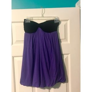 SERIOUSLY STUNNING Black and Purple Dress