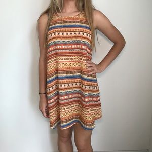 Forever 21 patterned shift dress