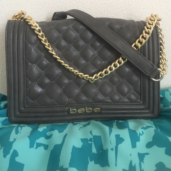 bebe Handbags - Bebe slate colored shoulder bag