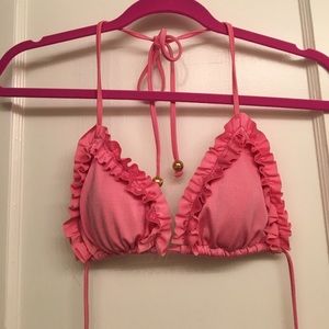 Milly pink ruffle bikini