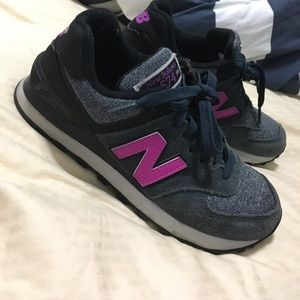 Black and Purple New Balances