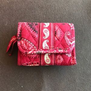 Vera Bradley Red Paisley Wallet